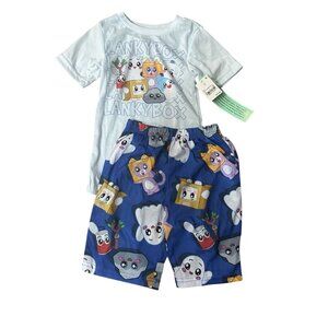 NWT Boys' Lankybox 2pc Pajama Set - Blue XS